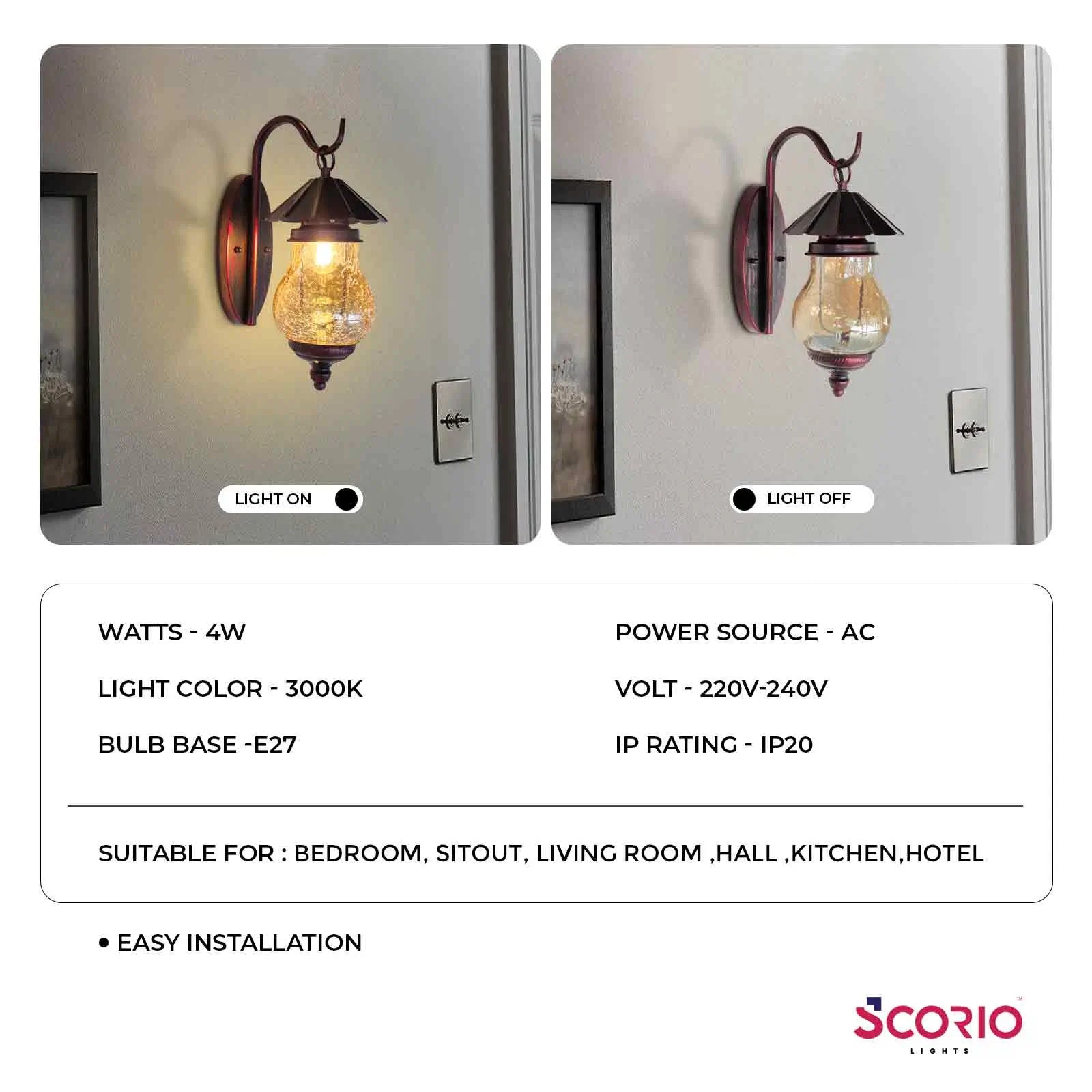 Heritage Shine  Wall Light