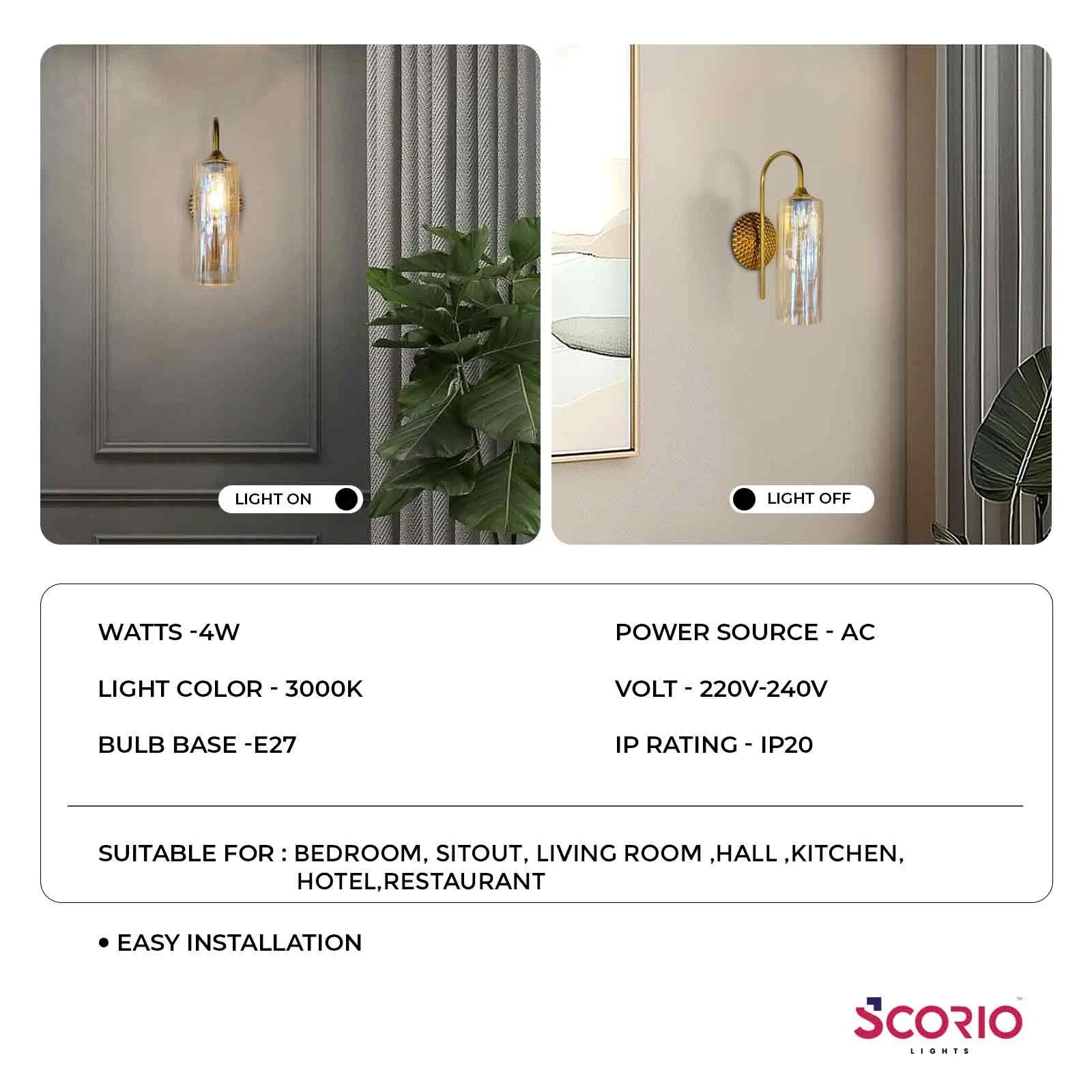 StellaGlow Wall Light